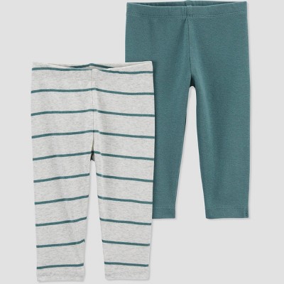 Image of Carter's Just One You® Baby Boys' 2pk Pants - Green 9M