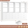 Aheaplus Freestanding 24" Closet System with 3 Wood Drawers - 4 of 4