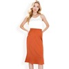 Anna-Kaci Women's Satin Midi Skirt With A-Line Silhouette And Elastic Waistband - 2 of 4