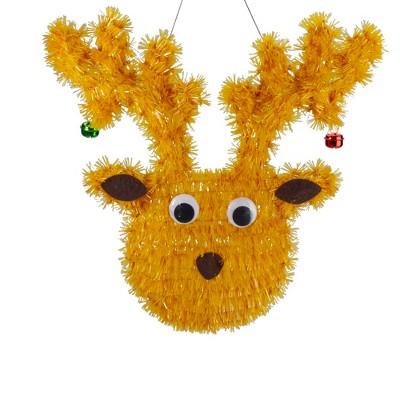 Northlight 13" Tinsel Reindeer Christmas Window Decoration