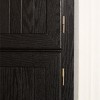 Sapphtopaz Modern Corner Bathroom 4-Tier Cabinet with 8 Doors Farmhouse Pantry Cabinet Bookshelf Cabinet with Shelves Storage for Living Room - 4 of 4