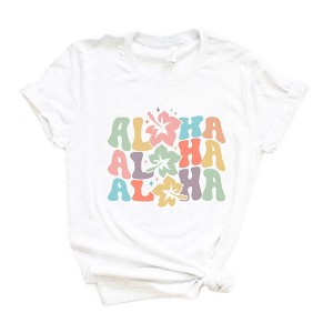 Simply Sage Market Women's Aloha Wavy Short Sleeve Graphic Tee - 1 of 3