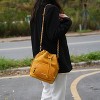 MKF Collection Azalea Women's vegan leather Bucket shoulder Bag by Mia K - Yellow - 3 of 4