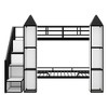 Whisen Metal Twin over Twin Castle-shaped Bunk Bed with Wardrobe and Multiple Storage - 4 of 4