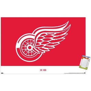 Trends International NHL Detroit Red Wings - Logo 21 Unframed Wall Poster Prints - 1 of 4