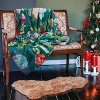 Lomsoe Green Holly Pink Christmas Print Flannel Blanket - All Seasons Soft and Warm Throw Blanket for Napping, Camping, Travel, Office - 2 of 4