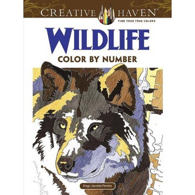 Creative Haven Wildlife Color by Number Coloring Book - (Creative Haven Coloring Books) by  Diego Jourdan Pereira (Paperback)