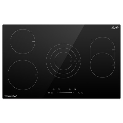 Electric Cooktop 30 Inch,Built-in Radiant Electric Stove Top, 4 Zone electric ceramic hob, 9 Heating Level, Timer,Sensor Touch Control Burner