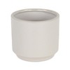 Cheung's Elegora Straight Side Solid Color Ceramic Pot - X-Large - Off White - 3 of 4