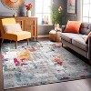World Rug Gallery Contemporary Vibrant Abstract Design Area Rug:  Indoor Runner,  Low Pile,  Stain-Resistant - 2 of 4