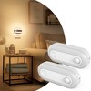 DORESshop Motion Sensor Dusk to Dawn Night Light Plug in [2 Pack], Dimmable 30/60/100LM for Hallway, Bedroom, Kids Room - 2 of 4