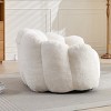 Faux Fur Bean Bag Chair, 43.7'' Single Seat Lounge Armchair with High-Density Foam for Living Room Bedroom Dorm, No Assembly-3irtyhousy - 3 of 4