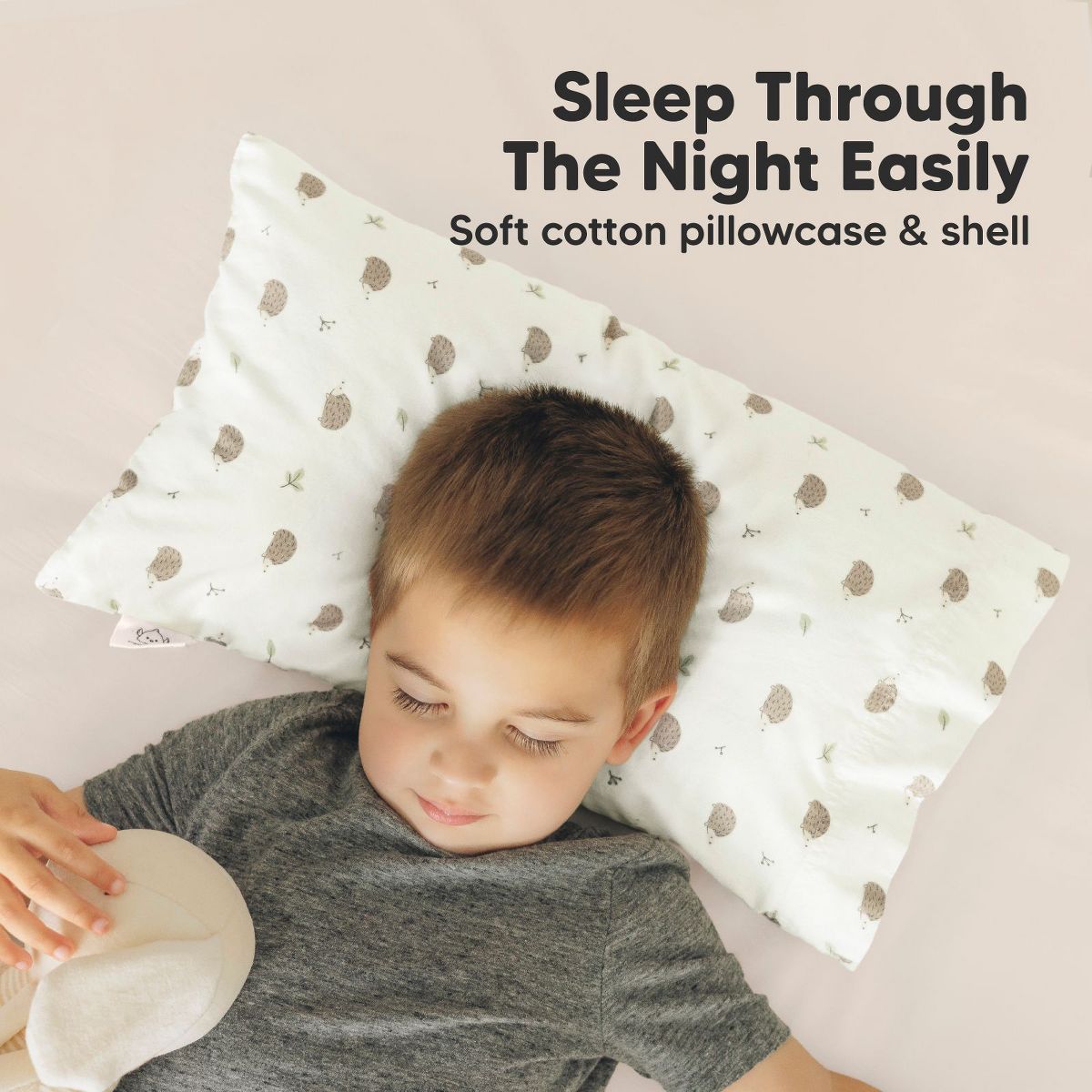 KeaBabies Buddy Toddler Pillow with Pillowcase, 10x18 Buddy Pillow for Toddler, Soft Kids Pillow for Sleeping, Travel, Age 2-5 - thumbnail 7