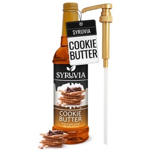 Syruvia Cookie Butter Syrup, Coffee Syrup for Drinks & Desserts, 25.4 ...