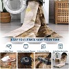 Washable Modern Abstract Rug Non Slip Low Pile Rug Soft Throw Floor Cover Foldable Indoor Carpet for Living Room Bedroom Playroom Nursery - 4 of 4