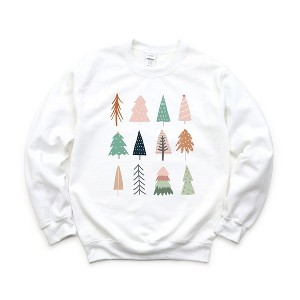 Simply Sage Market Women's Graphic Sweatshirt Christmas Tree Chart - 1 of 2