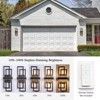 LamQee Black LED Wall Sconce Outdoor Large Modern Exterior Light Fixture Outside Lighting Sleek Dual Rectangle Indoor Light - 4 of 4
