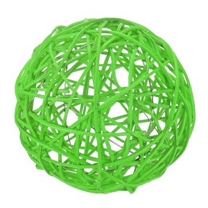 Unique Bargains Wicker Rattan Decorative DIY Crafts Balls for DIY Crafts 7.9 Inch 1 Pc - 1 of 4