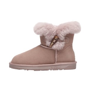 Women Horn Toggle Button Mini Boots - Robin - 1 of 4
