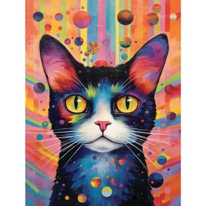 Sunsout Pop Art Cat 500 pc   Jigsaw Puzzle 27057 - 1 of 4