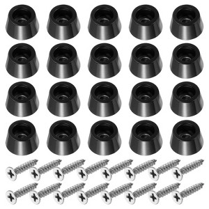 Unique Bargains Non Slip Corrosion Resistant Durable Rubber Material Rubber Feet 20 Pcs - 1 of 4