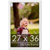 PosterPalooza | Classic Modern White Picture Frame - UV Acrylic, Foam Board Backing, Hanging Hardware - 2 of 4