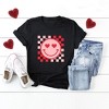 Simply Sage Market Women's Checkered Heart Eyes Short Sleeve Graphic Tee - 3 of 4