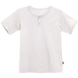 City Threads Boys Soft Organic Cotton Jersey Short Sleeve Henley Tee - USA-Made - 1 of 4