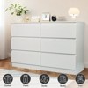 HDZNVF 6 Drawer White Dresser, Modern Dresser for Bedroom with Spacious Countertop - 2 of 4
