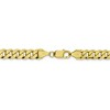 Black Bow Jewelry Men's 8.25mm 10k Yellow Gold Flat Beveled Curb Chain Bracelet - 3 of 4