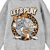 Tom & Jerry Let's Play Crew Neck Long Sleeve Athletic Heather Boy's Sweatshirt - image 2 of 2