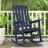 Arceso Outdoor Rocking Chairs Set, 1 Chairs & 1 Table HDPS Poly Rocking Chair, All Weather Resistant, Heavy Duty Rocker Chair For Patio, Lawn, Garden - 2 of 4