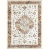 Large Washable Floral Rug, Soft, Stain-Resistant, Non-Slip Carpet for Living Room, Bedroom, Dining - 4 of 4