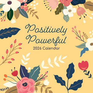 2026 Square Wall Calendar, Positively Powerful, 16-Month Lifestyles Theme with 180 Reminder Stickers (30x30 cm) - 1 of 4