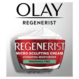 Olay Regenerist Micro-Sculpting Cream Face Moisturizer, Fragrance-Free - 1.7oz - 1 of 4