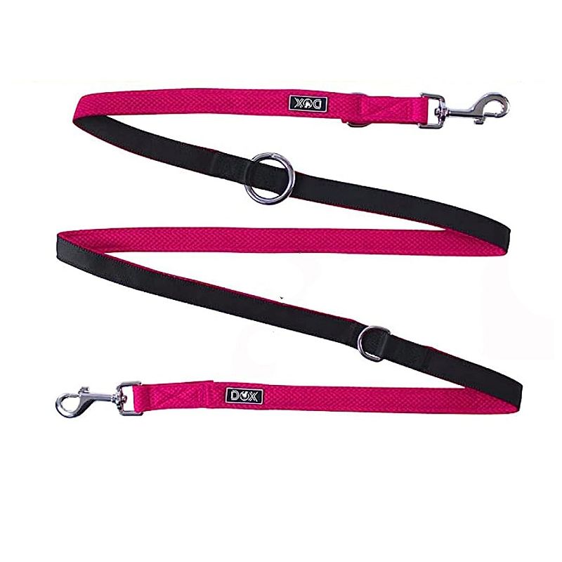 DDOXX 6.6 ft 3-Way Adjustable Airmesh Extra Small Dog Leash - Pink, 3 of 6