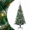 Artificial Pre-lit Christmas Tree Green 70.9" PVC and Metal - 2 of 4