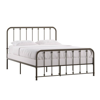 Henslowe Beaded Headboard Metal Bed - Inspire Q