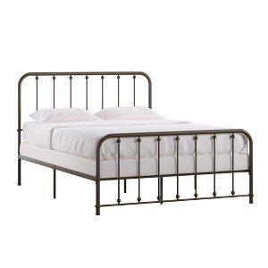 Henslowe Beaded Headboard Metal Bed - Inspire Q - 1 of 4