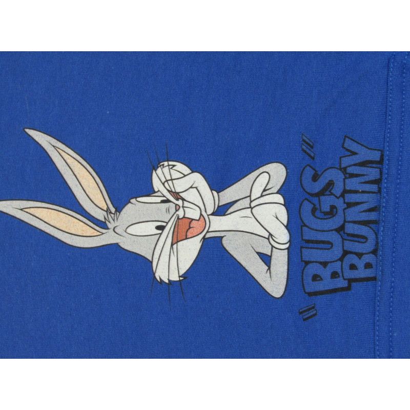 Youth Boys Looney Tunes Classic Cartoon Bugs Bunny Blue Graphic Hoodie, 2 of 3