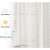 HLC.ME Herringbone Lace Sheer Kitchen Cafe Curtain Tiers for Small Windows & Bathroom - 4 of 4