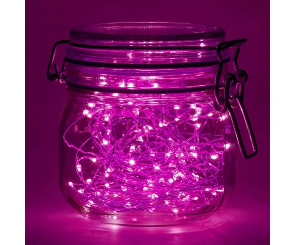 14' 2ct Lumabase Pink Submersible LED Mini String Lights