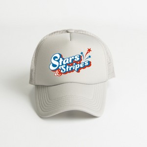 Simply Sage Market Stars And Stripes Firework Foam Trucker Hat - 1 of 2