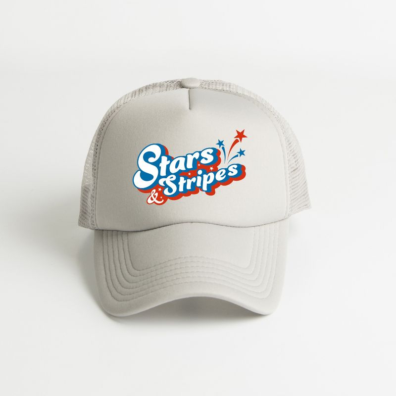 Simply Sage Market Stars And Stripes Firework Foam Trucker Hat, 1 of 3