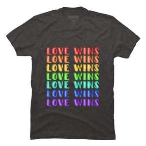 Adult Design By Humans Humans Love Wins Pride Repeat By CNTT668 T-Shirt - 1 of 2