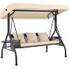 EROMMY Outdoor Porch Swing with Adjustable Hardtop - 2 of 4