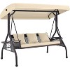 EROMMY Outdoor Porch Swing with Adjustable Hardtop - image 2 of 4