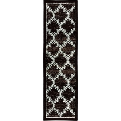 Modern Geometric Trellis Indoor Area Rug or Runner by Blue Nile Mills