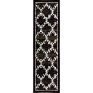 Modern Geometric Trellis Indoor Area Rug or Runner by Blue Nile Mills - 1 of 4