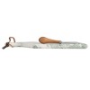 Storied Home Marble and Wood Cutting Board with Knife, Natural and Green - 3 of 4